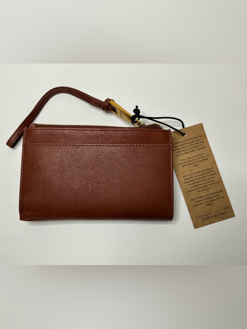 Margot Tori Leather Bifold Wallet in Brandy NWT - Picture 6 of 7